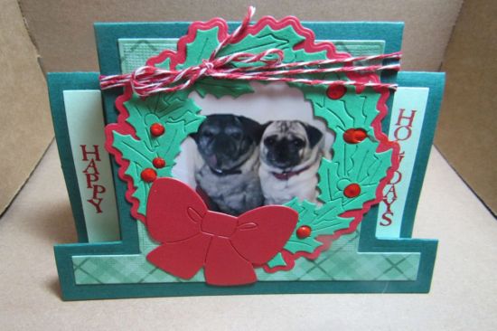 Pug Xmas Wreath
