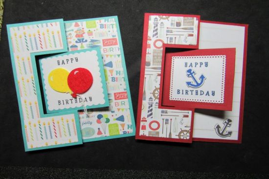 Square flip-it birthday cards
