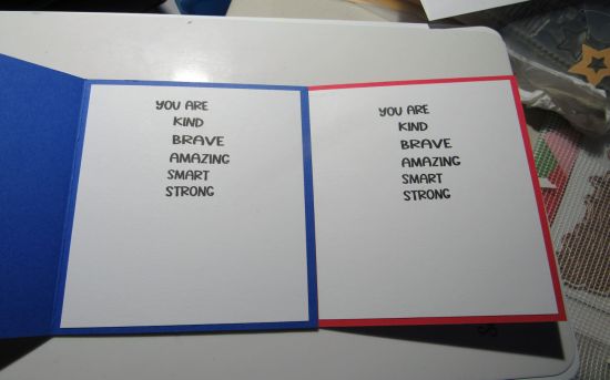 Superstar inside
Encouragement cards for Cards4cubs organization
