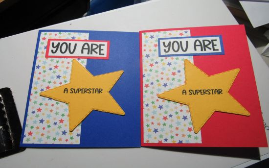 Superstar 
Encouragement cards for Cards4cubs organization
