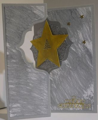 Glitter star Christmas
Webbing spray background with glitter paper and die cut star
Keywords: flip-it Christmas