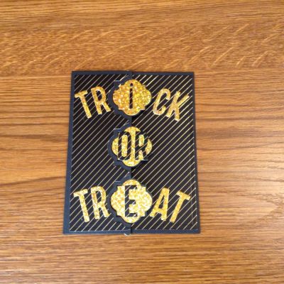 Trick or treat card
