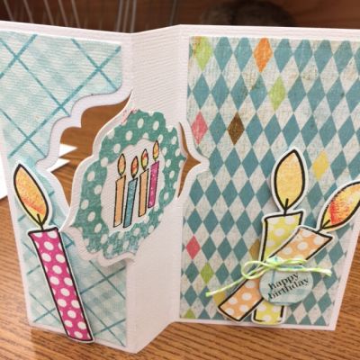 Birthday card with Birthday candles
