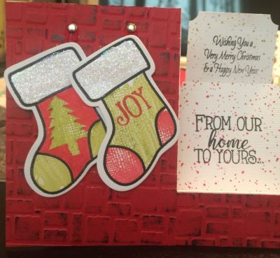 Christmas card
Stair step card 
