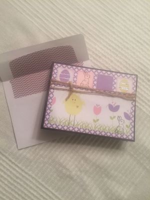 Easter card using Grid die 
