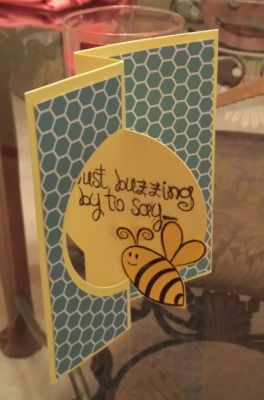 Bee 4 Me Flip it Card
