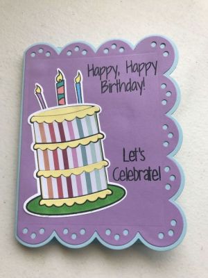 Birthday card 
Got a chance to play with my new stamp/die set. And got to make this card for a friend's birthday this week. Love this set! 
