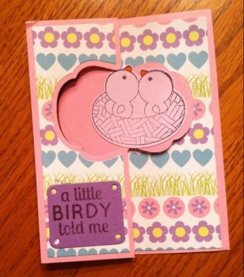 A Little Birdy Told Me
Flip it card from Sept. Kit.
Keywords: Spring Flip It Card