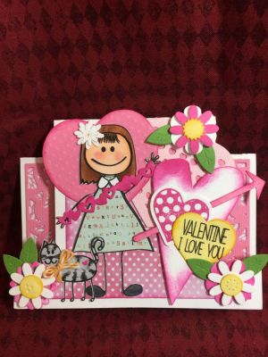 I Love You Valentine
Sizzix Kind Sentiments Step-Ups Card Die Set
Kids2love Stamps & extra4kids Stamps
Dec2015kitclub Stamp
Quarter Flower Dies
Hearts2cut Dies
Love/heart Dies
Mini Flower Dies
Sizzix Original Heart Die
