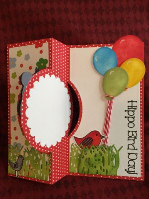 Hippo Bird Day (inside)
Sizzix Circle Flip-it's #4 Card Die
Hippo2stamp
Sizzix Triplets Gifts Dies
Grass Die
Balloons2cut Set
Spinners2stamp
TSOL paper Happy Collection
