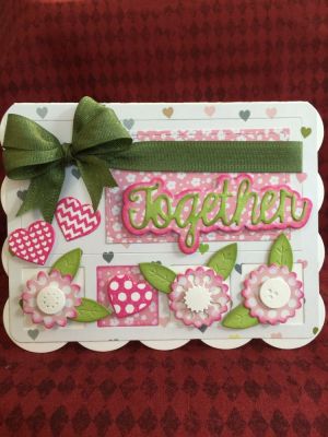 Together Hearts & Flowers
TSOL Feb 2016 Card Kit
Sizzix Framelits Drop-ins Card Die
Hearts2cut Stamp & Die Set
Quarter Flower With Leaves Dies
Grid Die Set
Rectangle Dies
