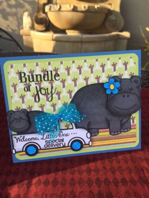 Hippo Bundle of Joy
Large Rectangle Dies
Hippo2stamp
Cars2drive Stamp
Minionesie2cut 
