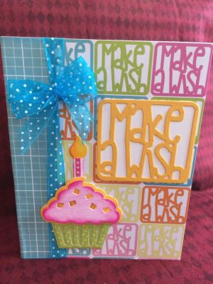 Make A Wish - (card front)
Sizzix Card With Banners 3-D Drop-ins
Rectangle Dies
Jan2016cardkitclub
Sizzix Triplets Cupcakes Dies
Candle4birthdays & Dies
