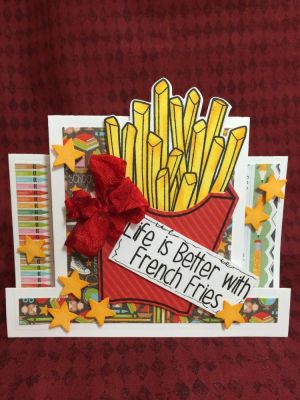 Life is Better With Fries
Sizzix Kind Sentiments Step-ups Card Die
FrenchFries2stamp & Dies
