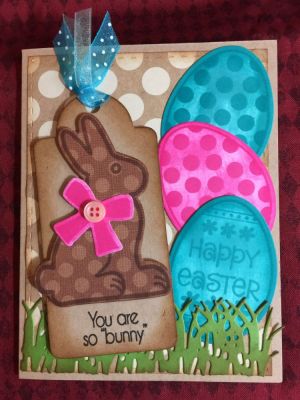 You Are So "bunny"!
Rectangle Dies
Grass Die
Eggs2hunt
Chocolatebunny2stamp
Bunny & Bow Dies
