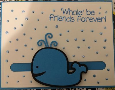 Whale be friends forever!
Whale2stamp & dies; penny slider dies
Keywords: Whale2stamp & dies; penny slider dies