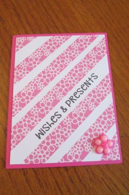 Wishes and Presents
Washi Tape and Stamp from Jan kit
