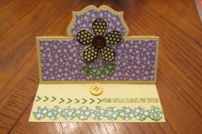 Your Smile
Regal Stand Up with flowerpower2fill dies and stamps.  Used other stamps from June Card kit
Keywords: flowerpower2fill, June card kit