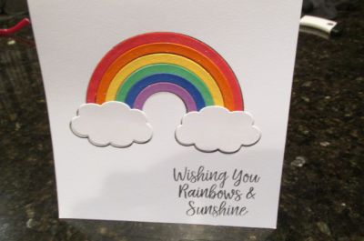 Another rainbow
More rainbow - different sentiment.  Love this set!
Keywords: rainbow2stamp