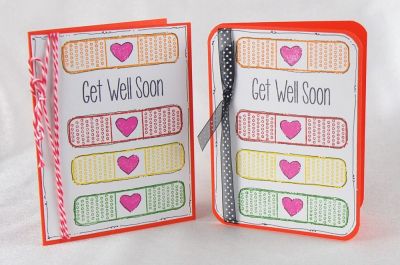Get Well Soon
Yup, I totally scrap lifted this one and had a lot of fun doing it.  
