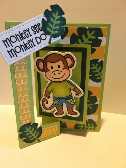 Little Peeps Monkey Rectangle Flip-it
