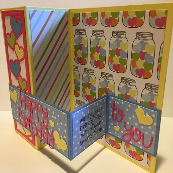 Double Z Card with Heart panel
