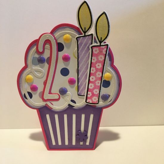 Second Birthday Cupcake and Candles
Keywords: CupcakeFoldit