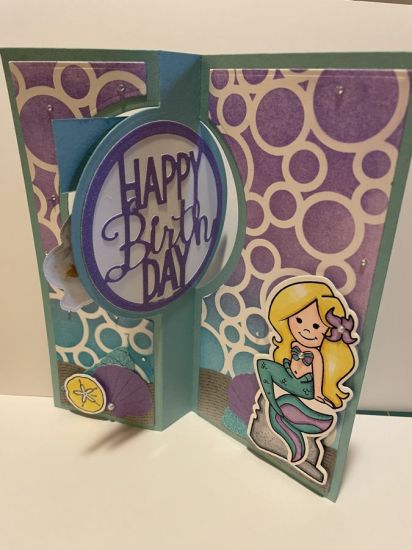 Happy Birthday Mermaids
5x7 Circle flip it; Mermaids2stamp stamps and dies
Keywords: Mermaid 5x7 Circle Flip it