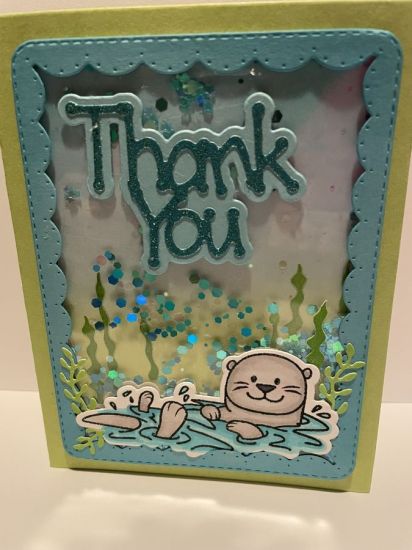Otter Thank You (Shaker Card)

