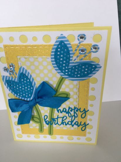Spring Flowers Dies-Happy Birthday
