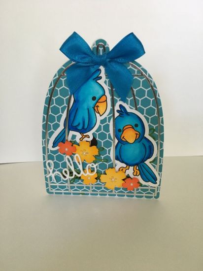 Blue Birdcage Fold it
