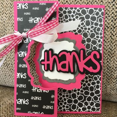 Sizzix Bubbly Flip-It Thanks
Sizzix Bubbly Flip-It Thank you card with Hidden Panel
