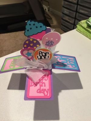Torfina 
Happy Birthday. Box card dies, balloon dies, cupcake dies, all The Stamps of Life!!
