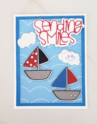 Ahoy matey, I'm sending you a smile
Keywords: Pool cardstock, strawberry cardstock, blueberry ink, fun foam