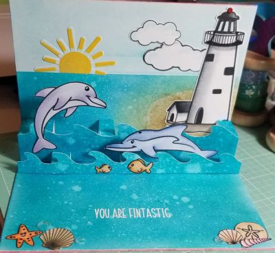Dolphins2stamp and lighthouse2stamp, Copic markers, Glossy Accents, irridescent sequins
Keywords: Dolphins2stamp, lighthouse2stamp