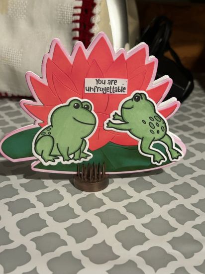 Froggy 
Lily pad with frogs

