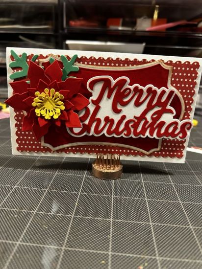 Happy in Red Merry Christmas 
Merry Christmas mini slime line card
