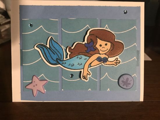 Keywords: Mermaid blue water starfish sticker