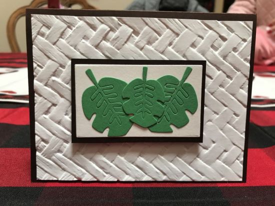 Simple tropical card
Keywords: Tropical, leaves, green