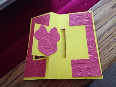 Minnie Mouse flip it card
Keywords: Minnie Mouse, square flip it