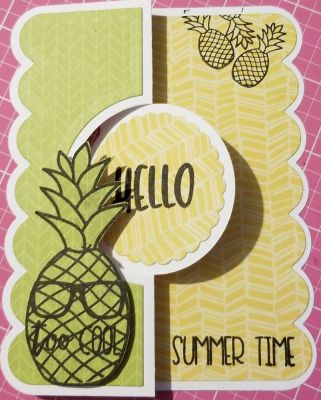 Hello Card
Used the pineapple2stamp set to make this beautiful "Hello " card.
Keywords: Pineapple, hello, friend, just to say hello