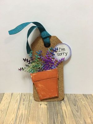 I'm Sorry Succulent Tag
