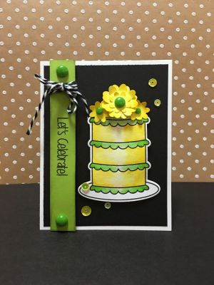 Lemon Lime Celebrate Card 
