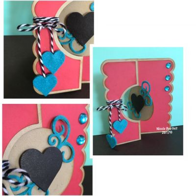 Scrolled Heart Flip-Its Card
Thick twine, Ocean felt and a shimmery heart combine in this clean & simple Flip-Its card :)
