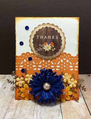 Wildflower Card 
The Succulent Die set has a great fern die that makes fabulous twig accents :)
