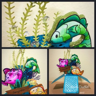 Under the Sea Box Card 
A fun underwater scene box card :)
