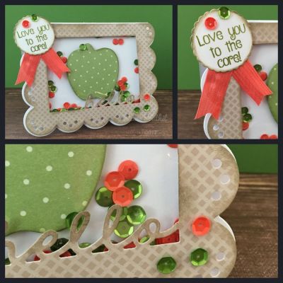 Granny Smith Hello Shaker Card 
A fun shaker card :)
Keywords: Shaker, Apples2stamp stamps & dies