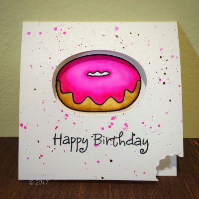 Sweet Pink Donut Birthday Card
A fun inlayed due cut card :)
Keywords: Donuts2stamp 