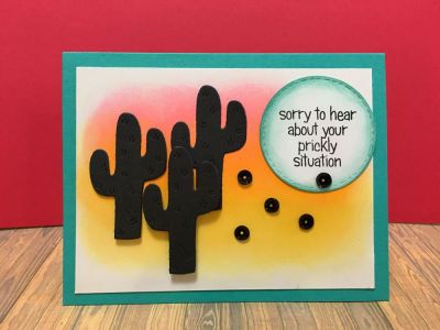 Sunset Cacti Card
