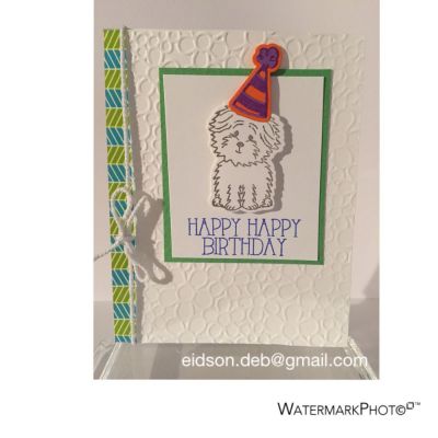 HB cookie in party hat
Hats4critters stamp & dies
Flower power embossing folder

Love the party hat, photo doesn't show how cute it is!


Keywords: Hats4critters